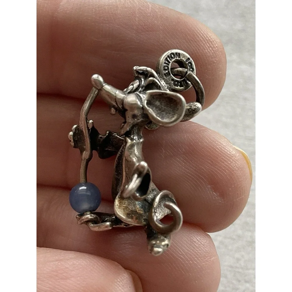 vintage 1990s sterling silver Disney charm LTD Edition Mouse From Cinderella